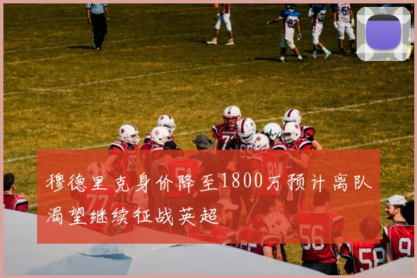 穆德里克身价降至1800万预计离队渴望继续征战英超